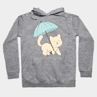 Cute cat with umbrella Hoodie